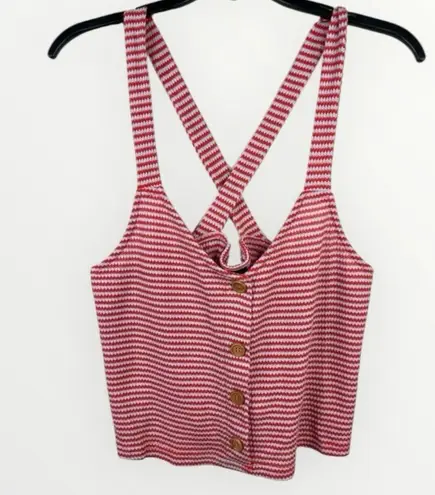 Lumiere Red Blue Striped Cross