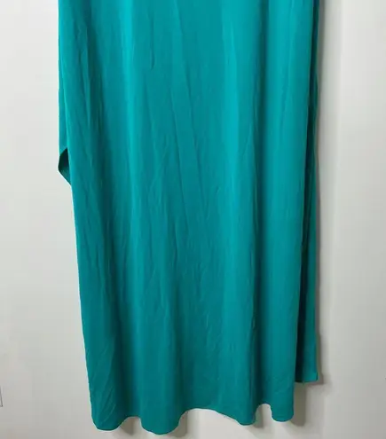 Alfani Teal Sleeveless Tulip Hem Dress 2X G6