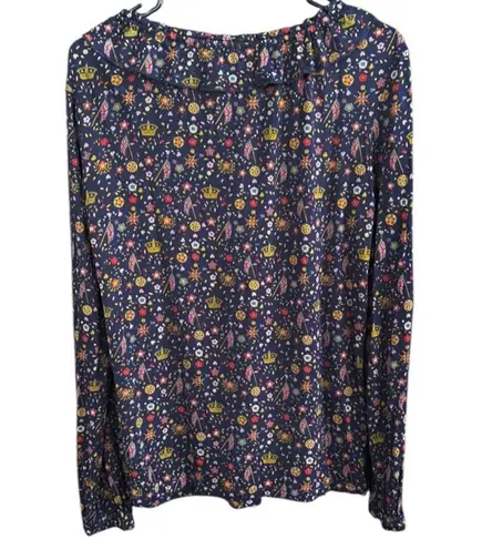 EUC Boden Catriona Jersey Top British Royalty Pattern Size 6