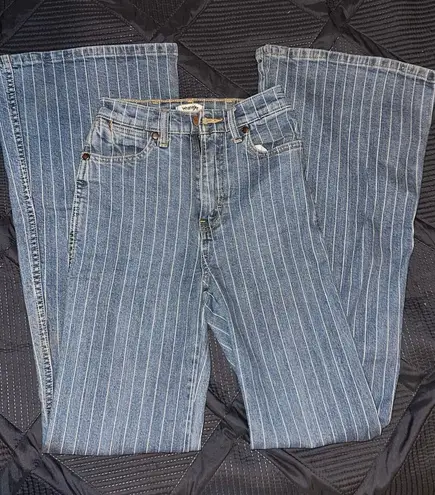 Striped Wrangler Flare Jeans Multi Size 24