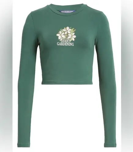 CONEY ISLAND Grow with Us Crop Stretch Cotton Graphic T