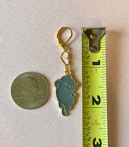 Handmade Kawaii cute cat heart dangle earrings✨