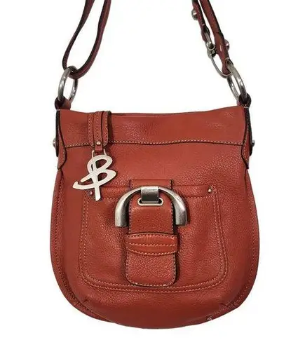 B Makowsky Terra Cotta Crossbody Bag
