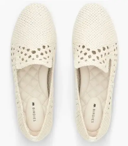 Birdies Women's The Starling Woven Loafers in Ecru size 8 Bohemian Coastal