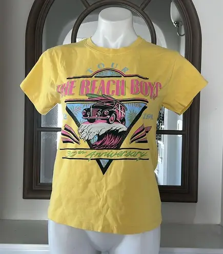 Daydreamer The Beach Boys 30th Anniversary Tour Tee in Yellow Bloom Size XS NWT
