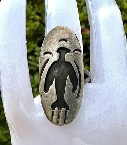 Vintage sterling silver overlay navajo vintage ring