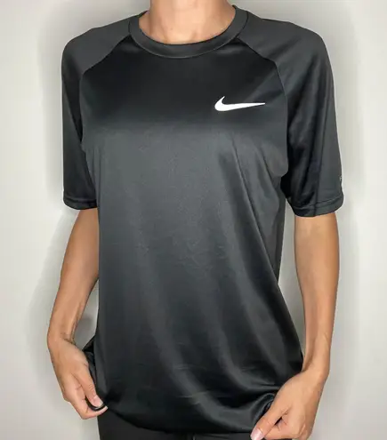 Nike Dri-Fit Swim Hydroguard Black Shirt Size S