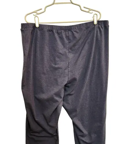 Woman Within Elastic Waist Pull On Skinny High Rise Leggings Casual Gray Size 2X