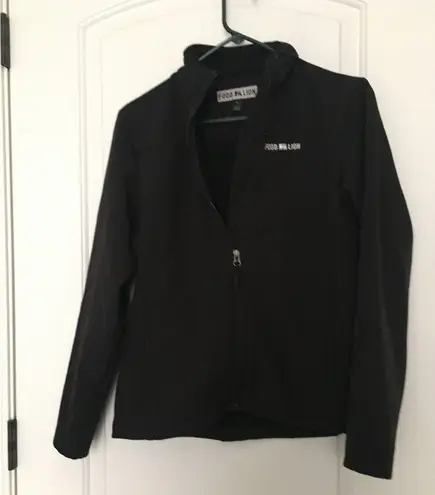 Food Lion Women’s Zip Up Jacket Coat Size Medium Black