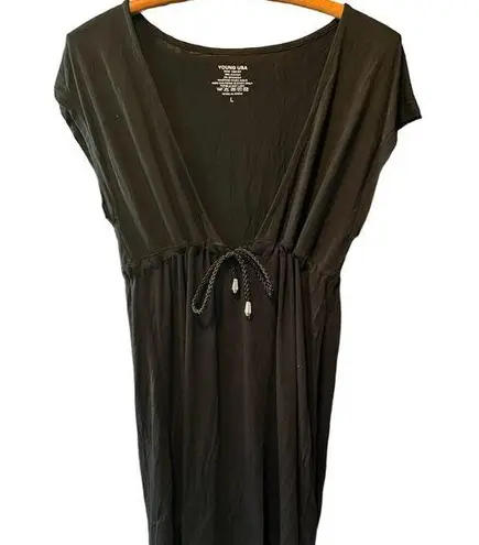 NWT Young USA swimsuit Coverup size L Black Size L
