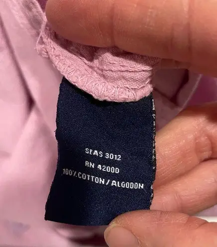 basic editions Y2K NWT pink oversized cotton deadstock camp shirt pocket