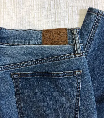 Johnny Was Boyfriend Mid-Rise Denim