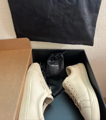 Saint Laurent Sneakers Andy Low Top Brooklyn Dark Coquille Casual Womans Sneaker