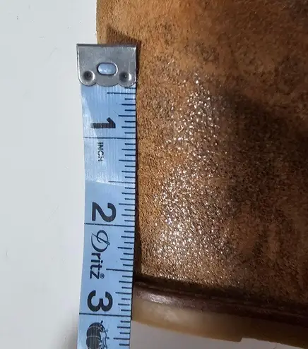 Johnston & Murphy Brynn Chestnut Calfskin Wedge Ankle Boots Size 7½