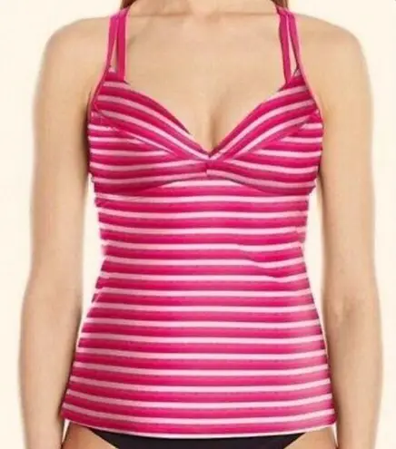 Lole 🆕 pink striped adjustable tankini swi…