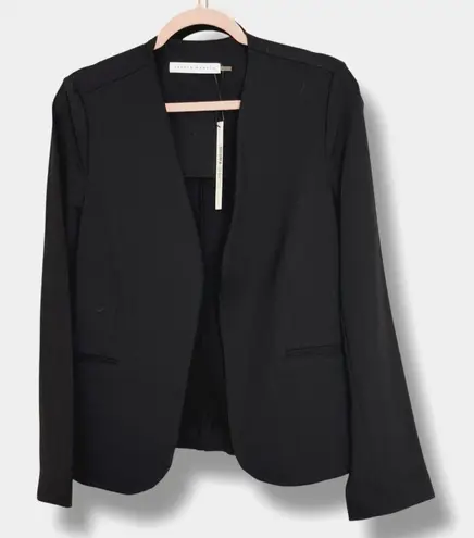 Susana Monaco Black Open Front Stretchy Dress Blazer Size Women’s Medium NWT