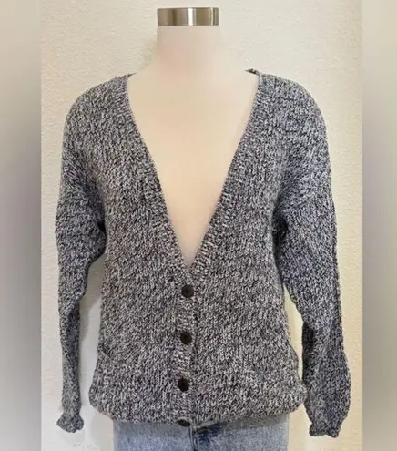 Vintage Marled Knit Button