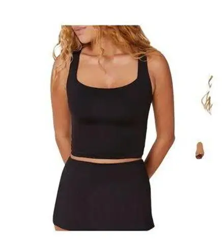 ANDIE Women's Black Sleeveless Square Neck Siren Tank Top Size M Casual