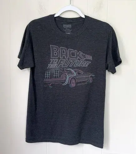 Back To The Future Grey Graphic T