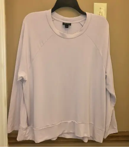 J Jill Wearever Pullover Sweatshirt Lavender Purple Medium