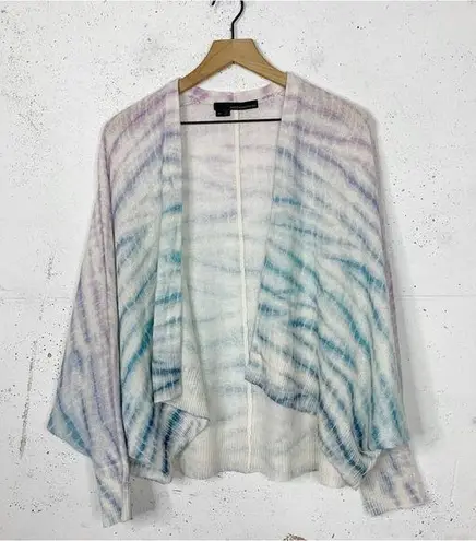 360 Cashmere  Tie Dye Dolman Open Cardigan Sweater Size XS