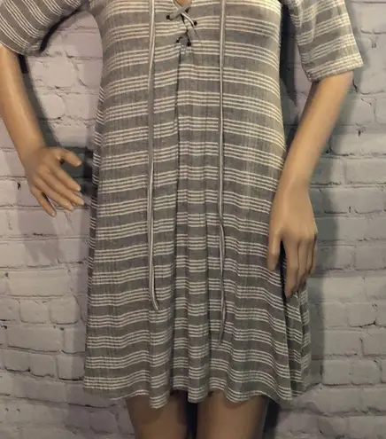 The Hanger Tunic Length Tee Shirt Lace Up …