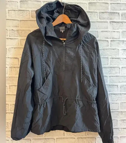 NWT! Women’s Calia solid black pullover hooded windbreaker jacket Medium $118