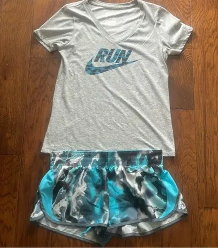 Nike  dri-fit set shirt size M and shorts size L