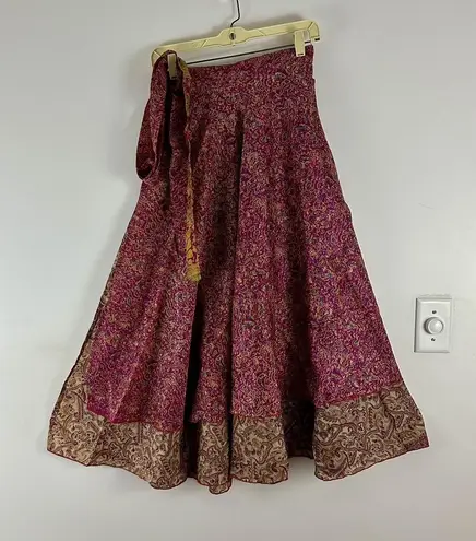 Boutique Reversible Maxi Wrap Skirt BINW409