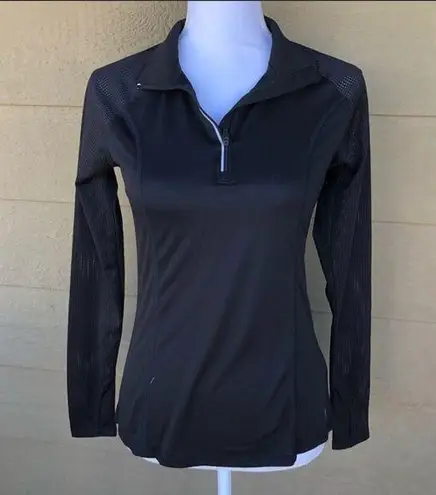 Danskin Black Half Zip Workout Sweater Size XS