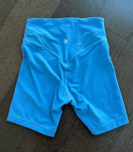 Lululemon utility blue align shorts 6”