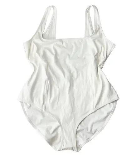 SKIMS  SCULPTING SWIM TANK ONE PIECE SWIMSUIT IN MARBLE WHITE SIZE 3X