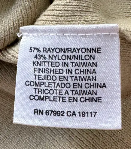 Sigrid Olsen Sport Gold Knitted Square Neck Tank Top, size M Petite