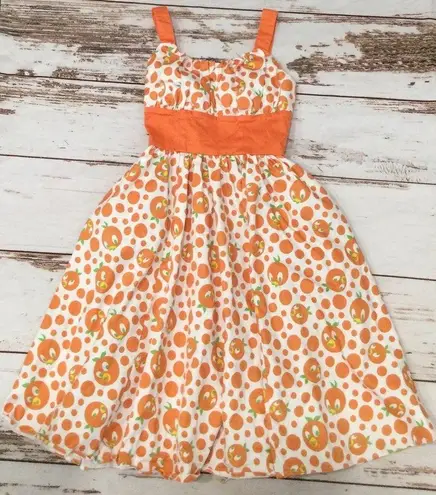 Disney  PARKS THE DRESS SHOP ORANGE BIRD DRESS SIZE XS