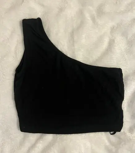 SheIn Black one shoulder top