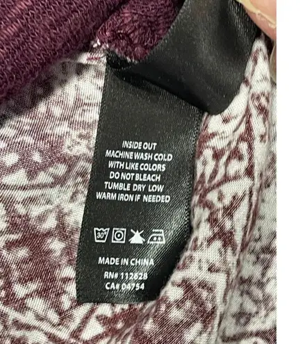 Max jeans Women's Top, 1X, Burgundy