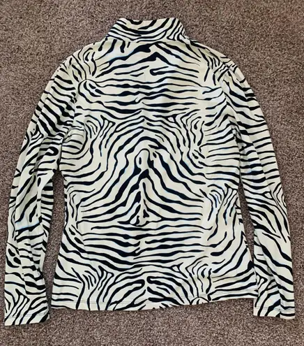 J. McLaughlin  Cheetah Print Athletic Half Zip 