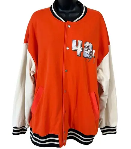 H&M  Disney Divided Bambi Oversized Varsity Letterman’s Style Sweat Jacket