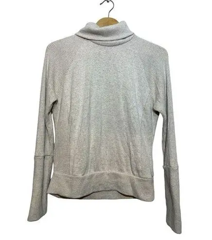 Evereve Women's Ivy Rib Mix Top Turtleneck Sweater XSmall