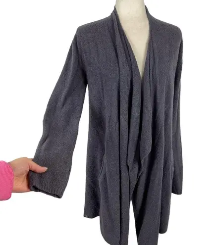 Barefoot Dreams CozyChic Lite Island Wrap Open Front Cardigan Blue 903 Size S/M