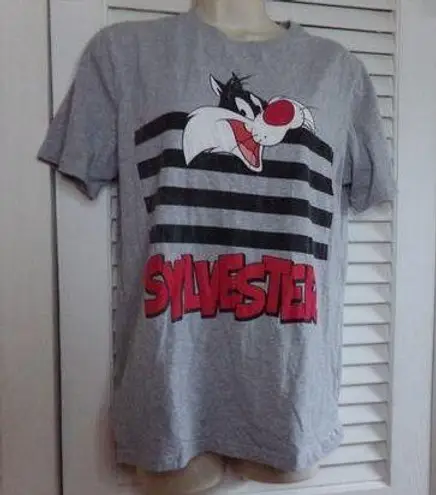 Looney Tunes Vintage 90s  Sylvester gray tee shirt M Streetwear Festival Cartoons