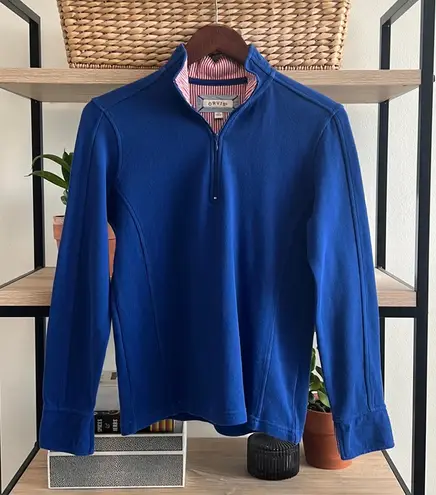 Orvis Cotton Rib 1/4 Zip Sweater, XS.