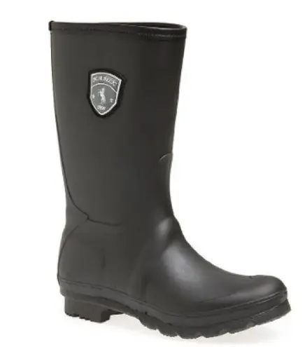 Kamik Womens 9 Black Rubber Rain Boots