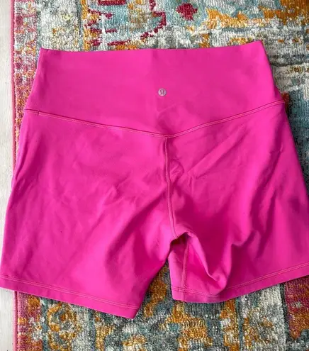 Lululemon Sonic Pink Align Shorts 6”