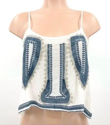 Raga Anthropologie Beaded Embroidered Bohemian Top. Size XS.