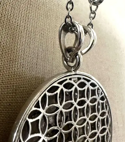 Chi by Falchi Sterling Prasiolite, Amethyst & Peridot Enamel Pendant Necklace