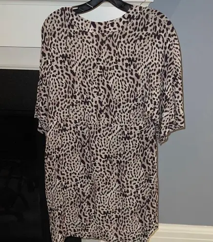 Vix Lassi Lena Animal Print Caftan Cover Up Dress