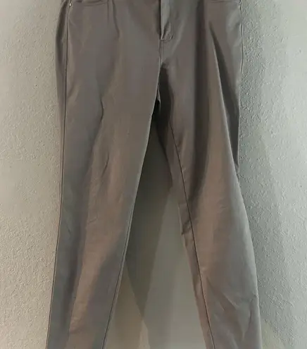 Lafayette 148 coated grey Mercer pants Gray Size 10