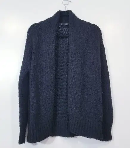 360 Cashmere Women XS Wool Cashmere Fuzzy Black Cardigan