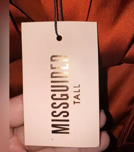 Missguided *NWT*  Tall Burnt Orange Dress Size 8